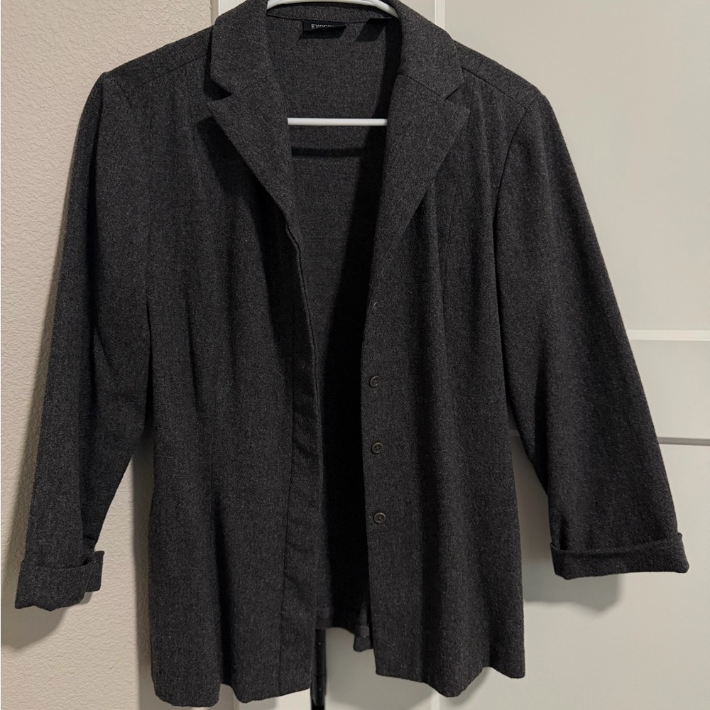 Women’s blazer cardigan Expert Gray Wool/cashmere blend blazer elegant size M